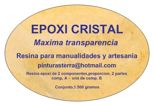 Resina epoxi cristal