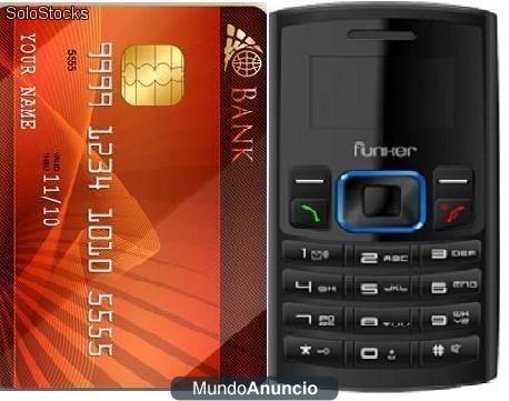 movil funker f407 pequeño tamaño tarjeta d credito