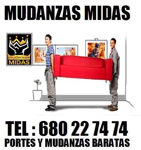 Mudanzas economicas en madrid  680=22=7474  servicio los 7 dias de la semana