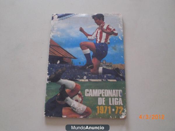 Álbum de cromos liga 71/72