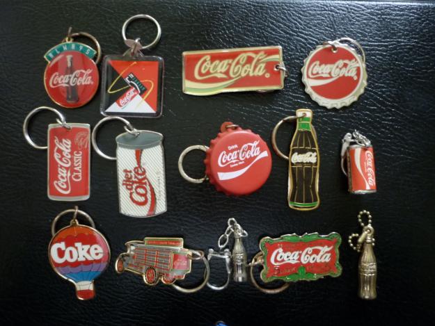 Vendo colección de 14 llaveros de Coca-Cola