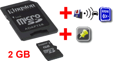 Tarjeta 2 Gb + Radares para GPS KENWOOD DNX 7200 9260  8220  7240  BT 5240 BT 5220 BT 9240