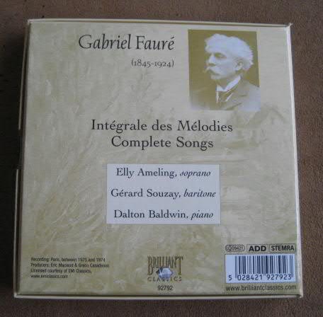 Faure - canciones completas (melodies)