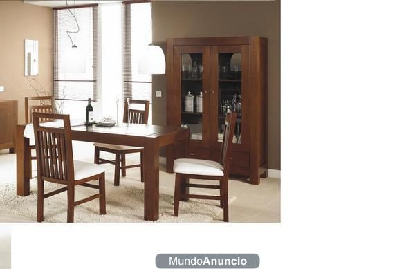 Mobiliario Liquidación Comedor Madera Maciza de Roble