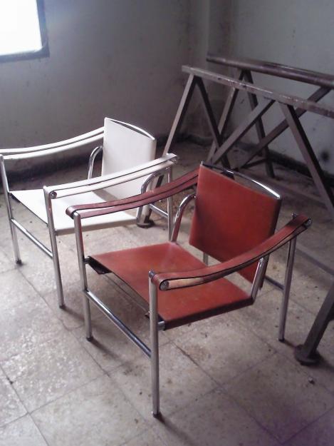 VENDO EXCEPCIONAL PAREJA DE SILLAS DE LE CORBUSIER¡¡¡¡¡¡¡¡¡