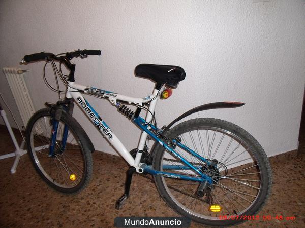 BICICLETA DOBLE SUSPENSION CON CAMBIOS SHIMANO