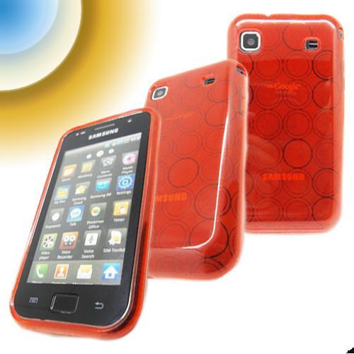 Funda de silicona roja samsung galaxy i9000