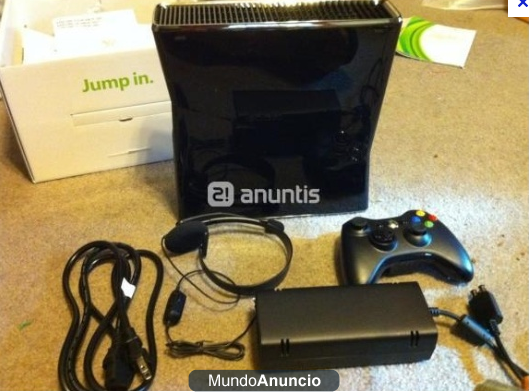 xbox 360 250G + mand + micro con cascos + battlefield 3