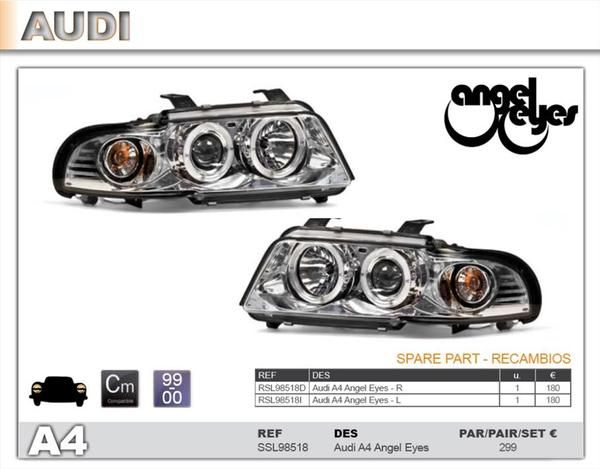 FAROS ANGEL EYES AUDI A4 AÑO 1999 AL 2000