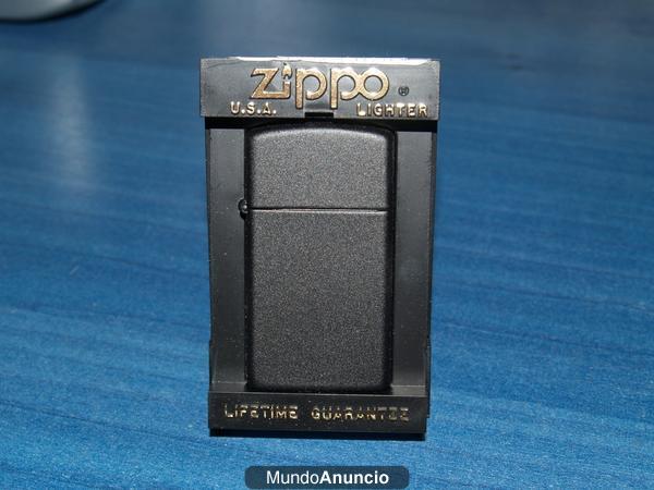 ZIPPO SLIM BLACK MATTE NEGRO NUEVO