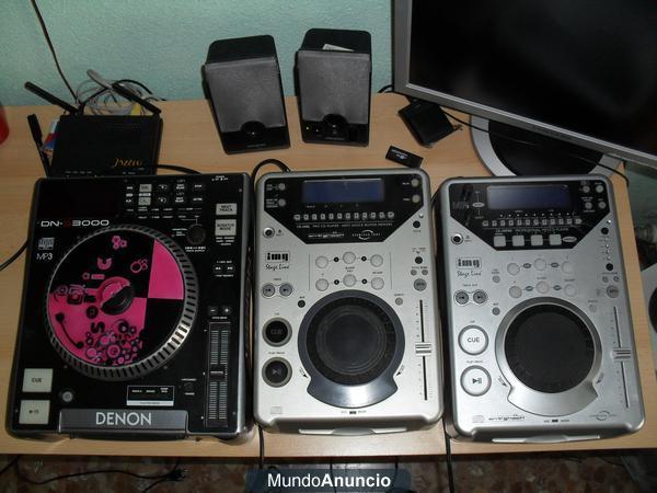 Pack 3 Unidades CD´s Denon Dn-s3000, Img Stage Line cd 30dj y Img Stage Line cd 40dj