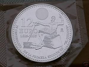 COLECCION DE DIEZ MONEDAS DE PLATA DE 12 EUROS