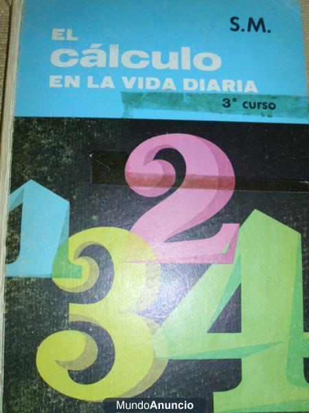 Vendo libro 1968. S.M. El calculo en la vida diaria