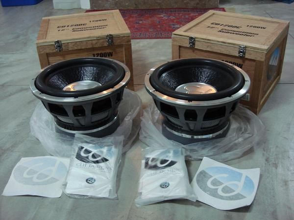 SUBWOOFERS CLIF DESIGNS CD1200C 600RMS SPL COMPETICION