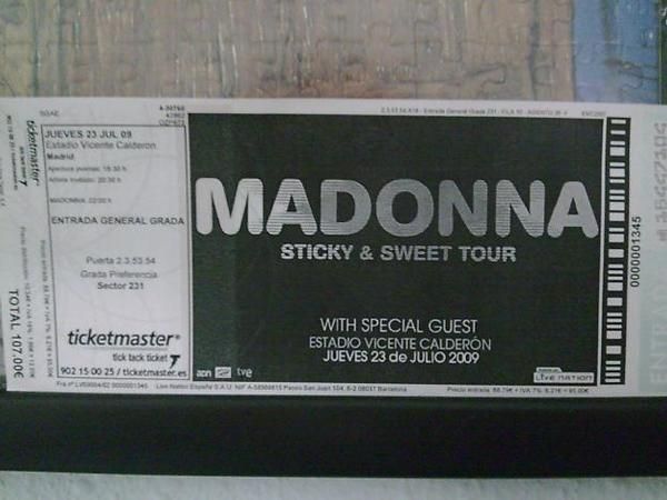 vendo entrada madonna barcelona