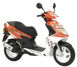 se vende scooter daelim s-five50 naranja/blanca