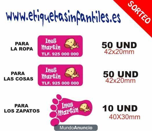 Consegue GRATIS un pack de etiquetas infantiles para la guardería