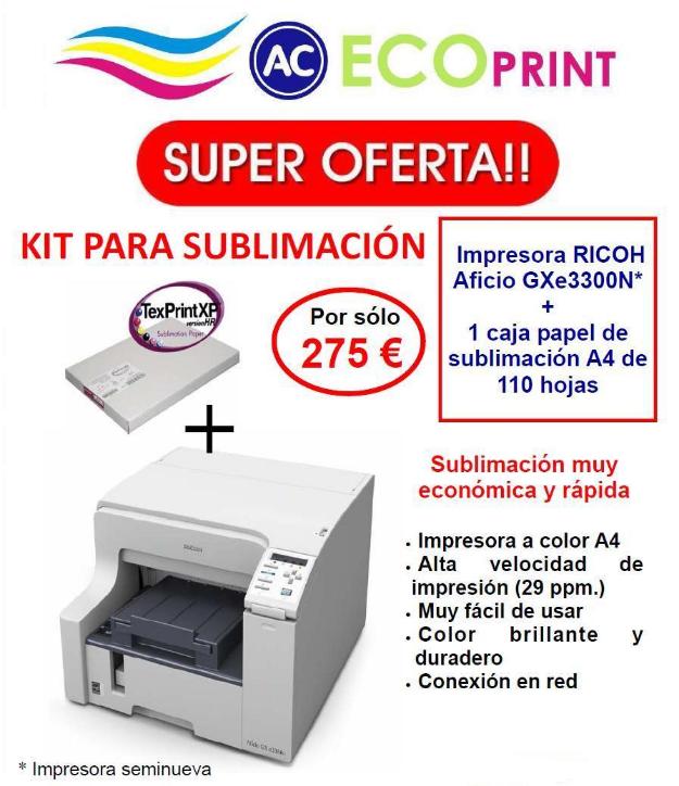 Kit para sublimación RICOH Aficio GXe3300N