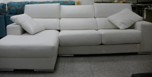 Sofá chaiselongue en piel, chollazo!!