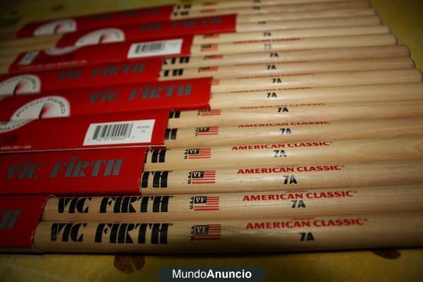 Vendo 8 pares de baquetas Vic Firth 7A