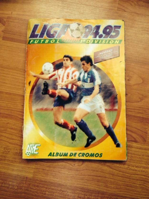 Album de cromos de futbol de primera division año 94-95