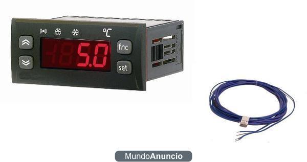 TERMOSTATO PARA INCUBADORAS CON SONDA DE TEMPERATURA Y RESISTENCIA DE CALOR