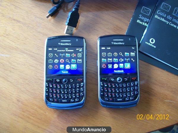 2 BLACKBERRY 8900 CURVE+COMPLEMENTOS