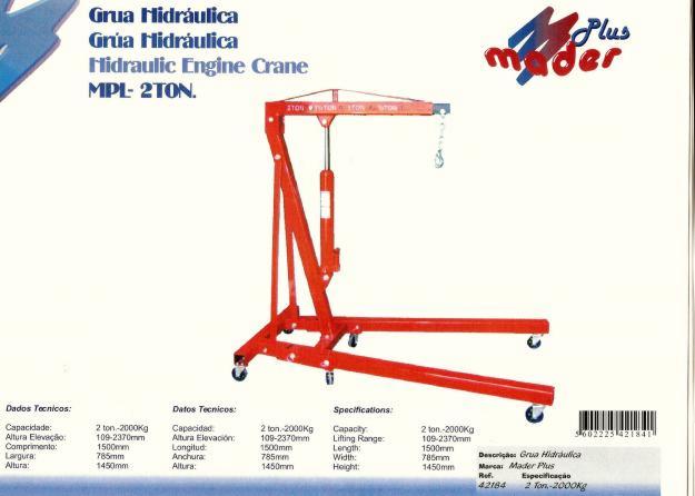 grua pluma sacamotores de 2 tn ultimas unidades