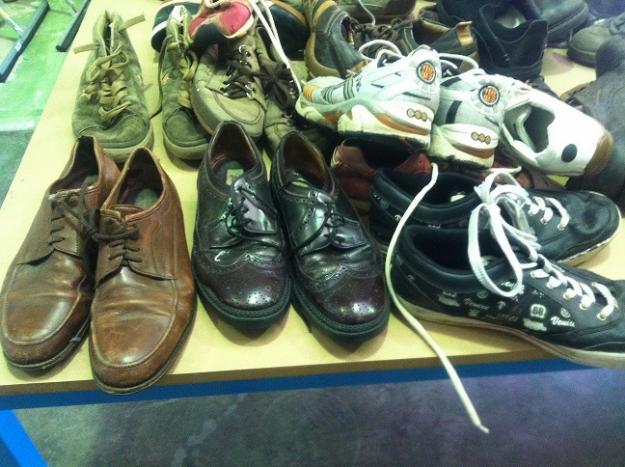 Zapatos y botas usadas por kilos para la exportación