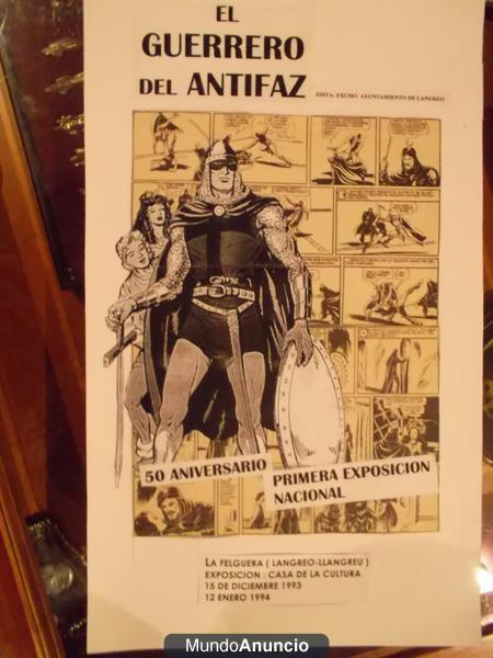 cartel de la exposicion del 50 aniversario del guerrero del antifaz