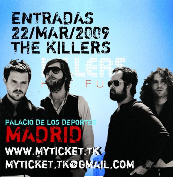 vendo entradas the killers madrid 2009