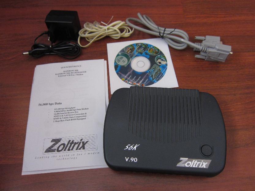 Vendo Modem 56K Externo Modelo Zoltrix Rainbow