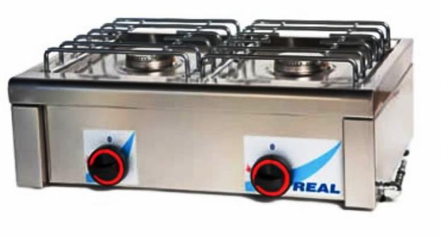 Cocina sobremesa Gas REAL 2 fuegos