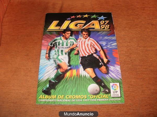 Vendo Album futbo97/98 mas de 250 cromos