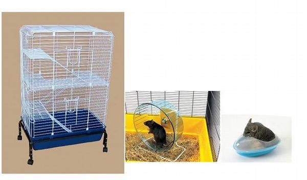 (120 euros) Vendo Jaula grande para Chinchilla + accesorios+alimento