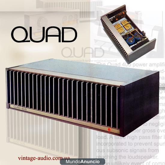 SE COMPRAN AMPLIFICADORES QUAD 405 Y QUAD 405 II,  SE PASA A RECOGER.