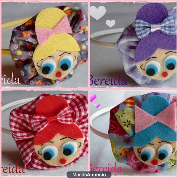 Diademas, broches fieltro, moda infantil, detalles, regalos