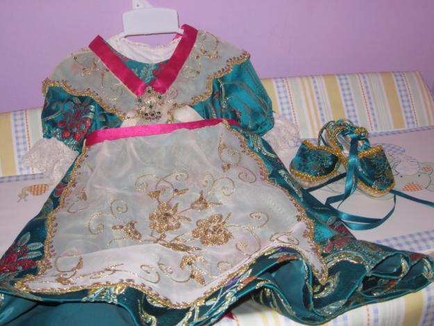 traje fallera niña de 1 año a 18 mese