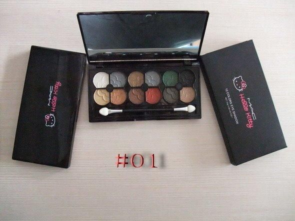 SET 12 SOMBRAS OJOS MAC, SERIE HELLO KITTY