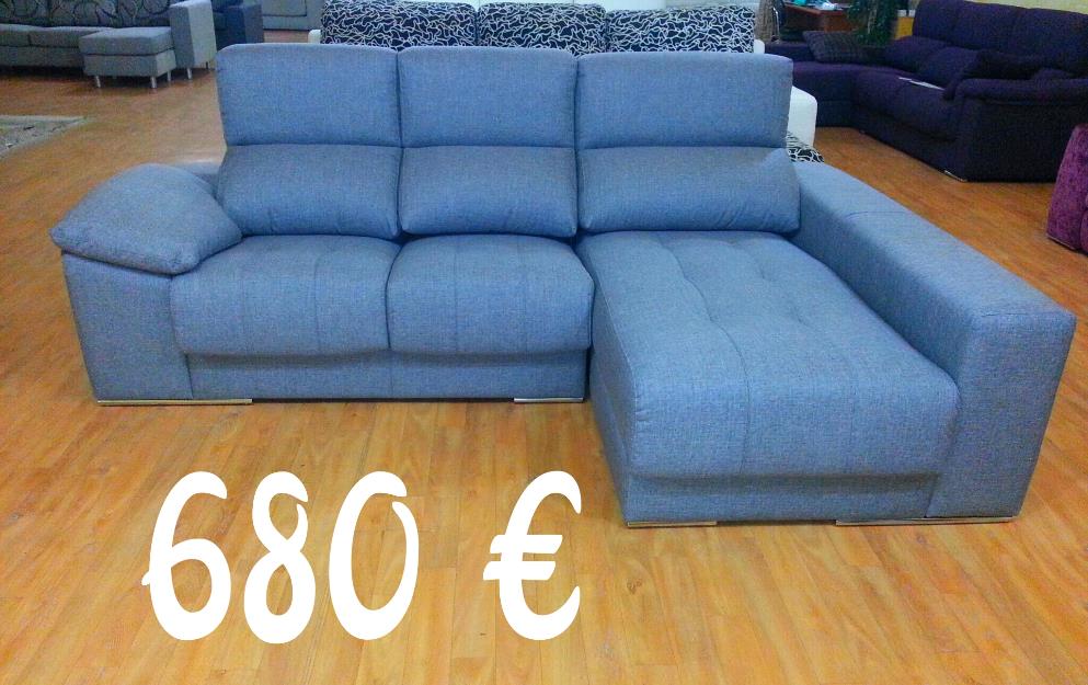 Sofa chaiselongue modelo clara fabricante nacional a estrenar