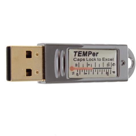 Termometro usb captura temperatura en el pc