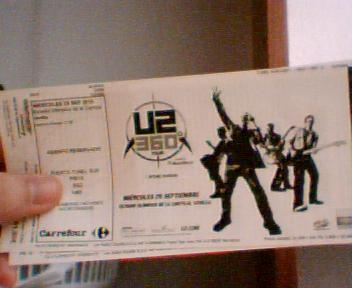 Entradas U2 Sevilla 30 Septiembre