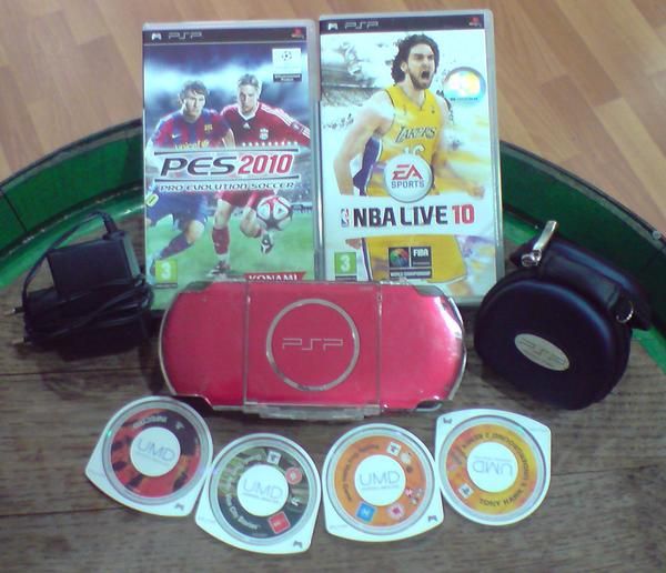 PSP ROJA con juegos y memoria 8 gb