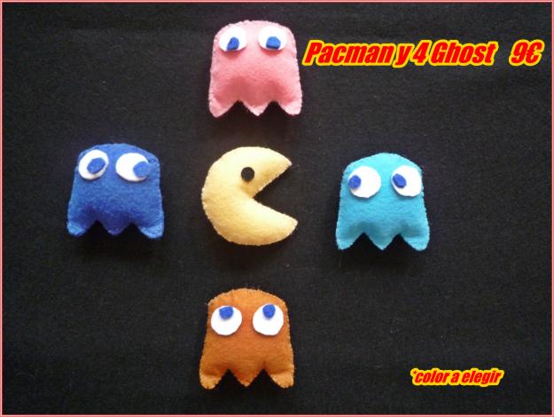 Broches de fieltro Pacman