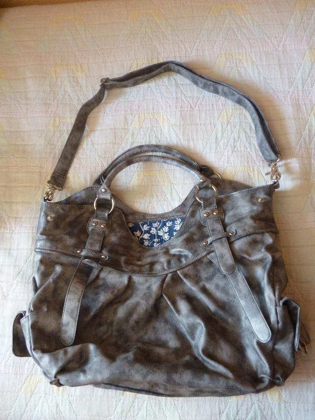 Bolso gris perla moteado de misako