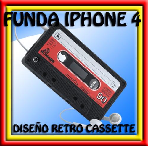 Carcasas para IPHONE. Estilo CASSETTE. 7 colores diferentes