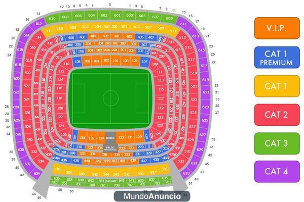 ENTRADAS MADRID-BARSA COPA DEL REY 1/4 IDA