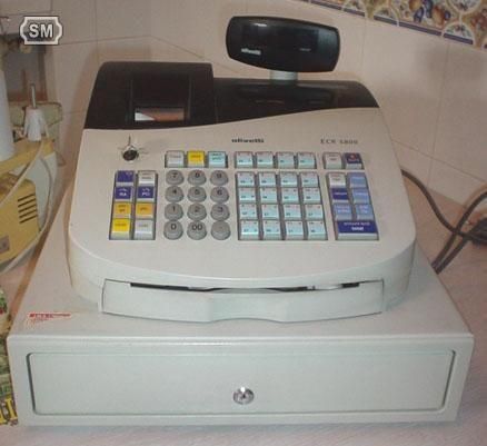 CAJA REGISTRADORA OLIVETTI ECR 5800 TERMICA, POCO USO