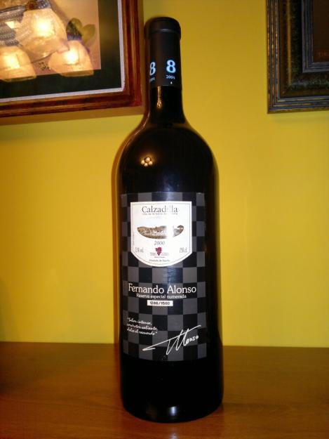 se vende botella de vino de coleccion