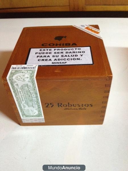 PUROS COHIBA ROBUSTOS de la fábrica de Cuba.